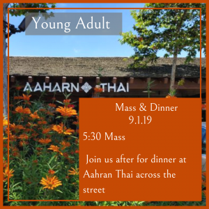 YOUNG ADULT - Mass and Dinner