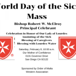 World Day of the Sick Mass